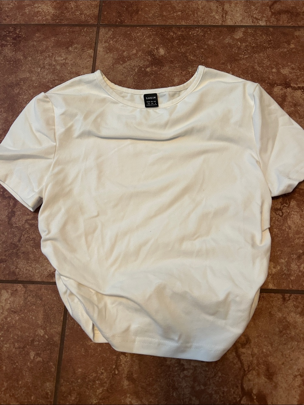 White crop top
